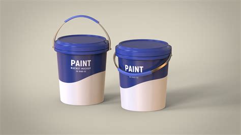 Plastic Paint Bucket D Model