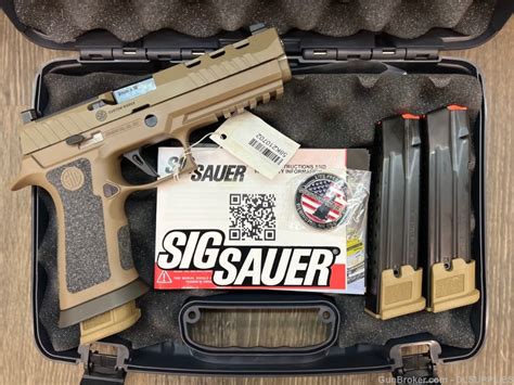 Sig Sauer P X Dhe Coyote Tan Finish Optics Ready Rnd Bbl