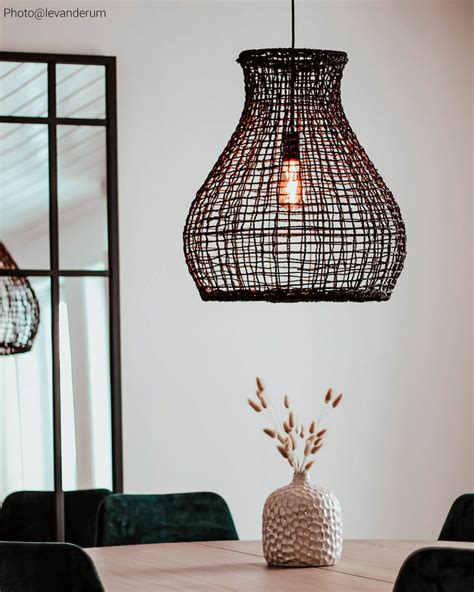 Seagrass Pendant Light Black By Rydéns