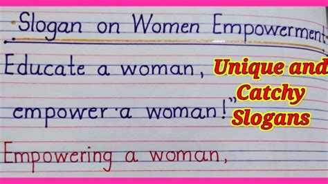 10 Best Slogan On Women S Empowerment Women S Day 10 Best Slogan On