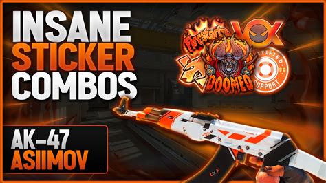 Ak 47 Asiimov Best Sticker Combos In Cs2 Youtube