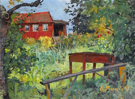 Solve Edvard Munch Norwegian Garden With Red House