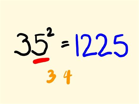 Math Trick Quickly Square A Number Ending In 5 In Your Head YouTube