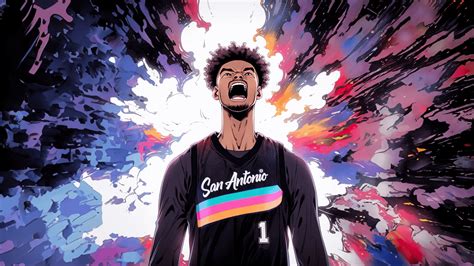 Anime Inspired Fanart of Wembanyama in a Spurs Jersey : r/NBASpurs