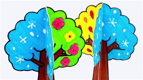 Поделка дерево времена года (много фото) - treepics.ru