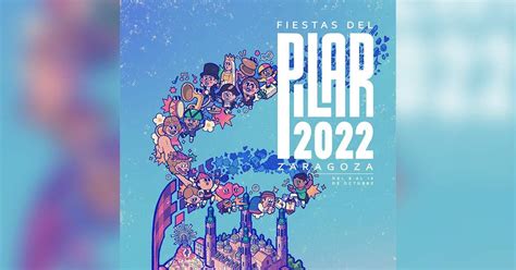 Así es el cartel ganador de las Fiestas del Pilar 2022 de Zaragoza