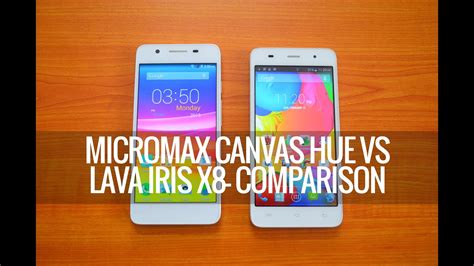 Micromax Canvas Hue Vs Lava Iris X Comparison Youtube