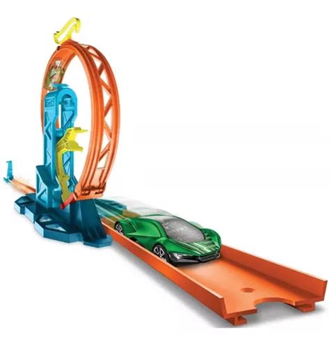 Pista Hot Wheels Trackbuilder Tramo Vuelta Mortal Acrobacia Cuotas sin interés