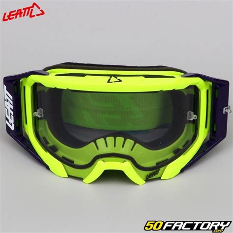 Masque Leatt Neon Yellow Light Grey Quipement Pilote