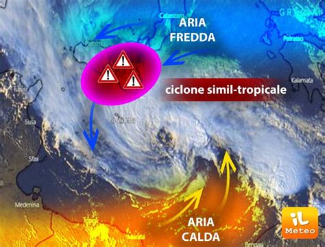 Meteo in arrivo il ciclone tropicale riscriverà la storia del clima