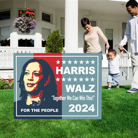 Kamala Harris Walz 2024 Lawn Sign Democrat Yard Sign Kamala Harris Yard Signs We Choose