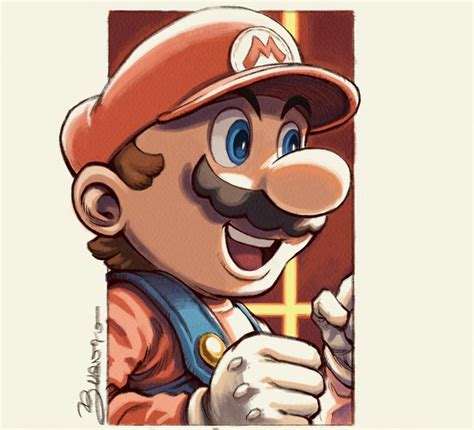 Smash Bros Ultimate Mario Portrait Juanito Medina Super Mario