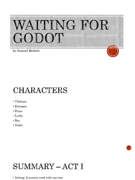 Waiting For Godot Summary and Themes | PDF