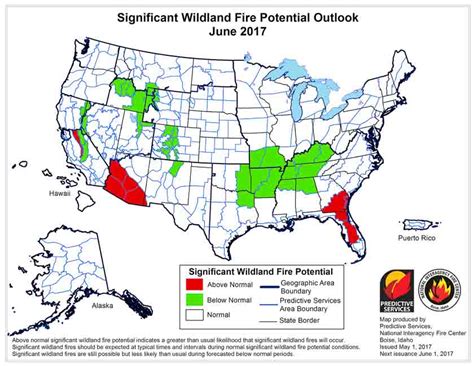 Wildfire Potential May Through August 2017 Wildfire Today