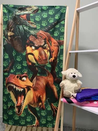 Toalha Banho Dinossauro Infantil Personagens X Cm Parcelamento