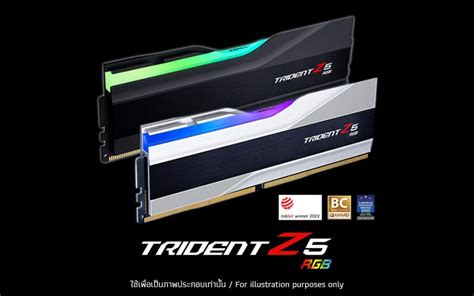 48GB 24GBx2 DDR5 6000MHz RAM หนวยความจำ G SKILL TRIDENT Z5 RGB