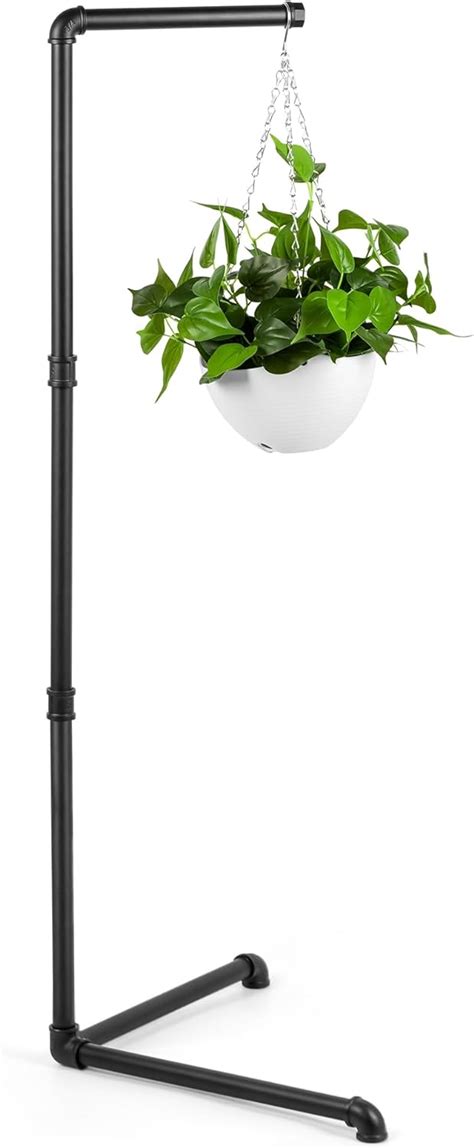 Zononoca Plant Hanger For Indoor Corner Hanging Plant Stand Black