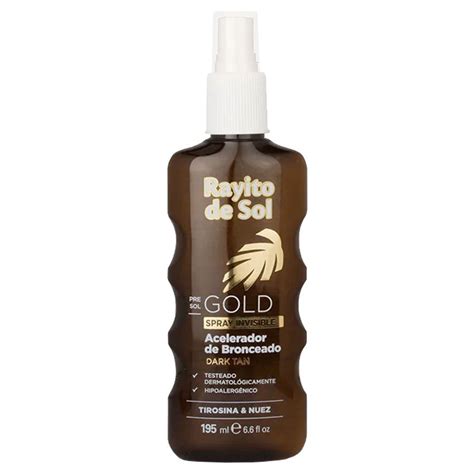 Acelerador De Bronceado Rayito De Sol Gold Spray Ml Shopee Brasil