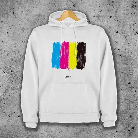 Sudadera Colores CMYK Sudaderas Personalizadas Pegatinea