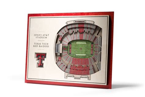 Texas Tech Red Raiders 3D Wood Stadium Replica (5 Layer) — 3D WOOD MAPS ...