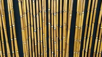 BeadedString Natural Wood And Bamboo Beaded Curtain 45 Strands 77 In