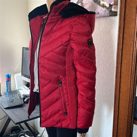 Red Nautica Puffer Ski Jacket Gem