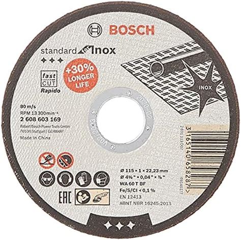 Bosch Accessories Disque Tron Onner Moyeu Plat Standard