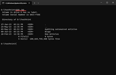 How To List Files And Folders In Windows Using Command Prompt