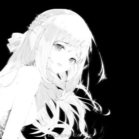 aesthetic anime profile pictures black  white iwannafile