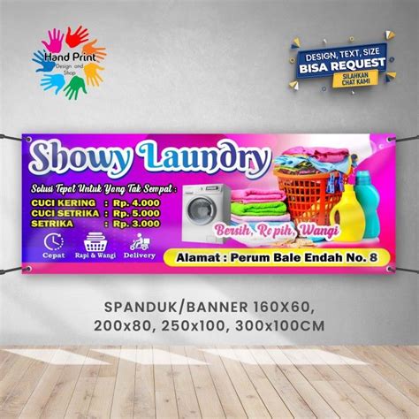 SPANDUK BANNER Laundry Cuci Pakaian B 300x100 CM Lazada Indonesia