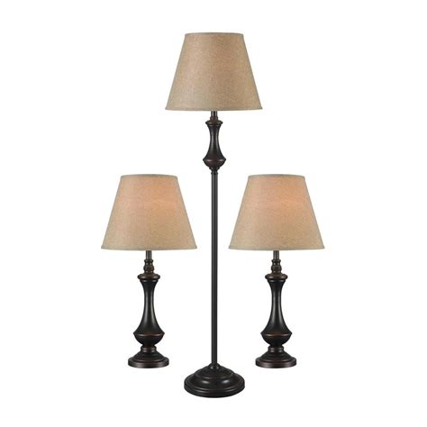 Shop Kenroy Home Genie 3 Piece Lamp Set With Bronze Shades At