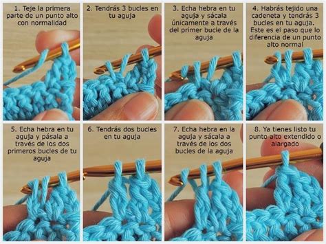 C Mo Tejer Punto Alto Extendido A Crochet Tejamos Sonrisas