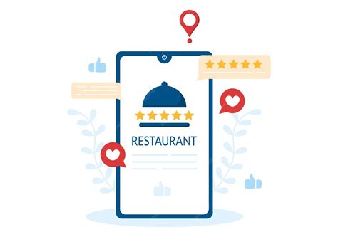 Avaliações Sobre Lô Restaurante - Modelo de revisão de avaliação de restaurante desenhado à mão ...