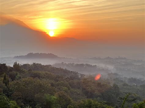 Sunrise At Punthuk Setumbu Borobudur Merapi Jeep Prambanan Temple