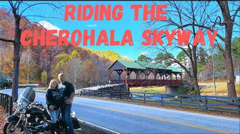 Riding The Harley Up The Cherohala Skyway In Tellico Plains Tennessee