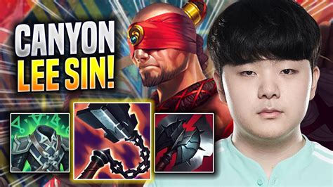 CANYON IS INSANE WITH LEE SIN DK Canyon Plays Lee Sin JUNGLE Vs