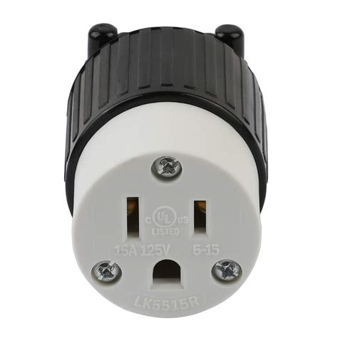 Snapklik Usa Prong Male Ac Plug Ul Nema R Pole Straight