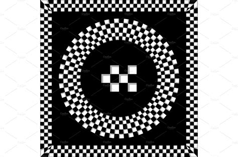 Abstract Black And White Chess Frame Vector Graphics Creative Market