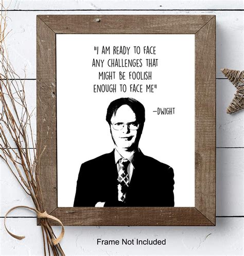 Dwight Schrute Poster The Office Decor Home Or Office Wall Art Etsy