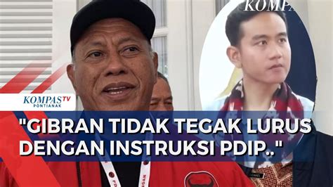 Komarudin Watubun Sebut Saat Ini Gibran Bukan Lagi Kader PDIP YouTube