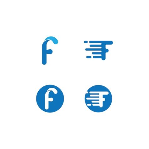 Elementos De Plantilla De Dise O De Icono De Letra F Logo Vector Premium