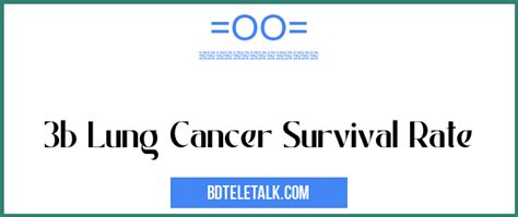 3b Lung Cancer Survival Rate