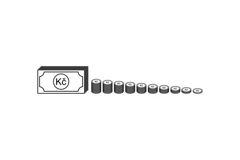 Czech Currency Icon Symbol, Czech Koruna, CZK Sign. Vector Illustration ...