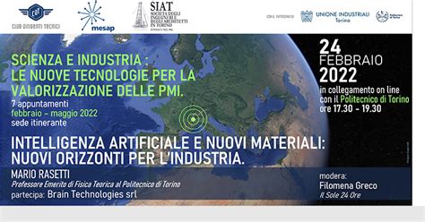 Ciclo Scienza E Industria Le Nuove Tecnologie Per La