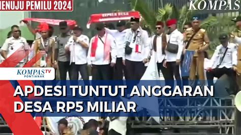 APDESI Gelar Demo Di Gedung DPR Minta Anggaran Desa Naik Jadi Rp5