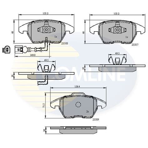 Comline Cbp Brake Pad Set For Sale Online Ebay