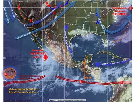 M Xico El Hurac N Newton Toca Tierra En Baja California Y Golpea