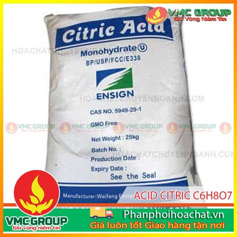 BÁn Acid Citric C6h8o7 Hcqn HÓa ChẤt HẢi ĐĂng™ HÓa ChẤt QuẢng Ninh Hdc