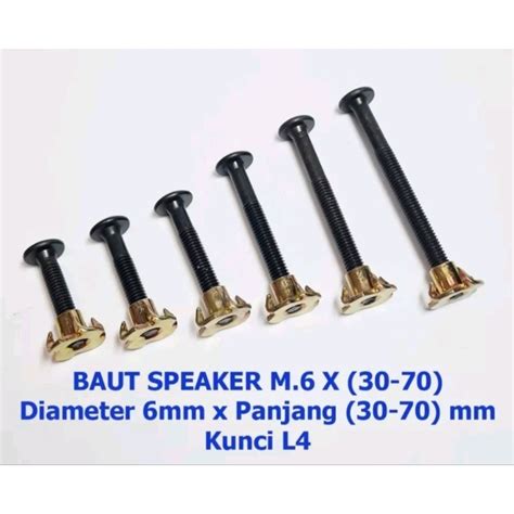 Jual Baut Cakar Pcs Speaker Set Mur Baut Cakar Bok Speaker Panjang