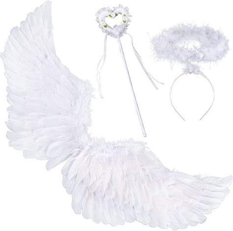 Lot De Ailes D Ange Blanches Costume Pour Femme Ailes D Ange